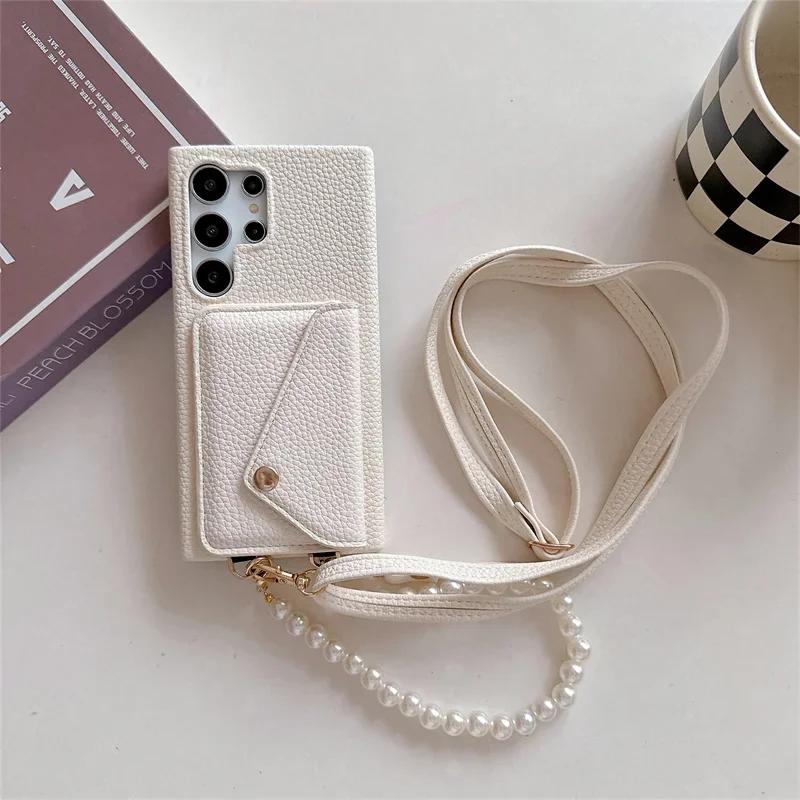 Crossbody Phone Case for Samsung Galaxy S23 FE S25 S24 S22 Ultra Plus A56 A36 A26 A16 A05 A05S A15 A25 A35 A55 A54 Wallet Cover