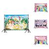 Frozen Background Decoration Banner For Festive Events With Cartoon Design For Party Decor