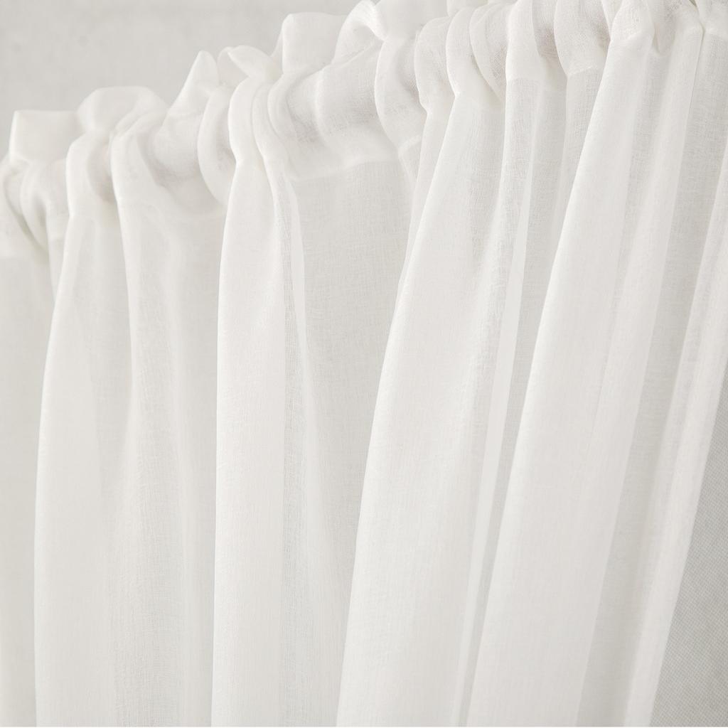 Curtain Finished Piercing Rod Door Curtain High Precision Solid Color Curtain French Door Curtain