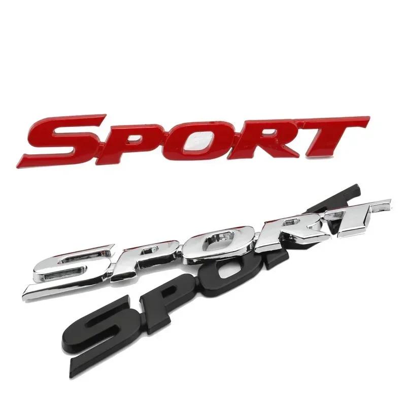 3D Metall SPORT Logo Kotflügel Emblem Heckklappen Abzeichen Aufkleber Decals für Toyota Highlander Yaris Corolla Camry CHR Autozubehör