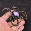 Phosphosiderite Pendant Copper Wire Wrapped Pendant Gemstone Pendant Handmade Cycle Pendant Phosphosiderite Copper Jewelry Anniversary Gifts