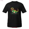 T Shirt Dinosaur Vintage Graphic Comfortable Homme Fashion Stretched Slightly Streetwear Versatile Unisex Soft