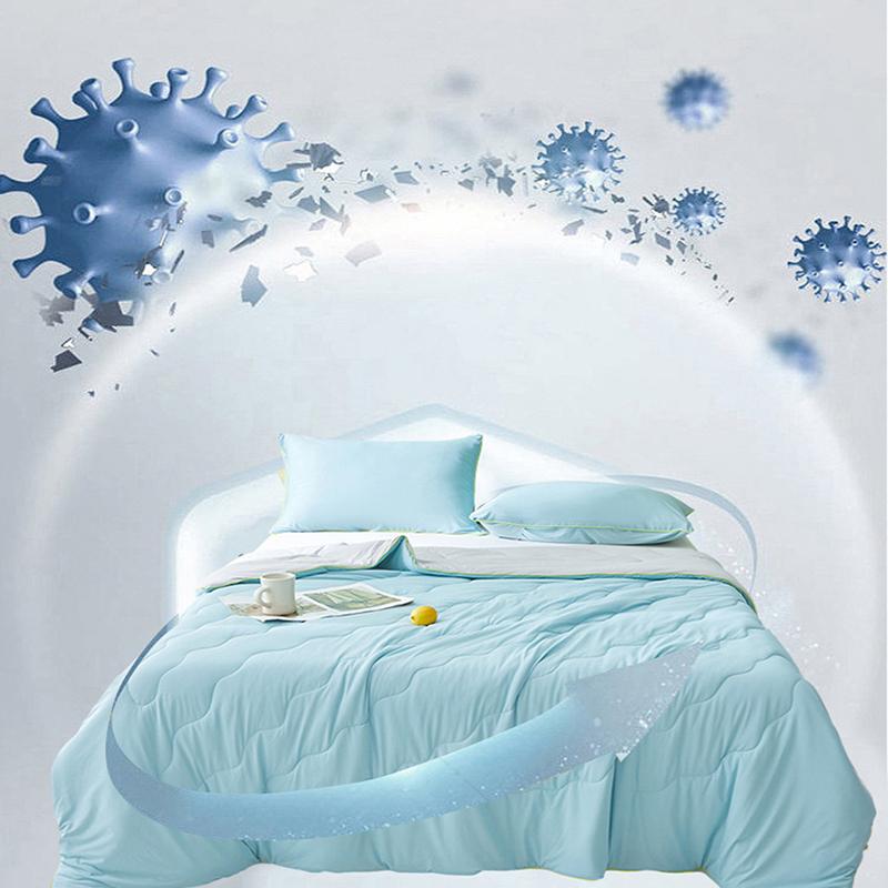 Washed Air Condition Blanket For Bedding Soft Skin-Friendly Silky Quilted Quilt Breathable Summer Cooling Comforter Queen King