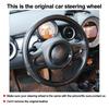 Hand Stitching Auto Car Steering Wheel Cover Wrap For BMW Mini Clubman 2010-2014 Slip-resistant Breathable Interior Accessories