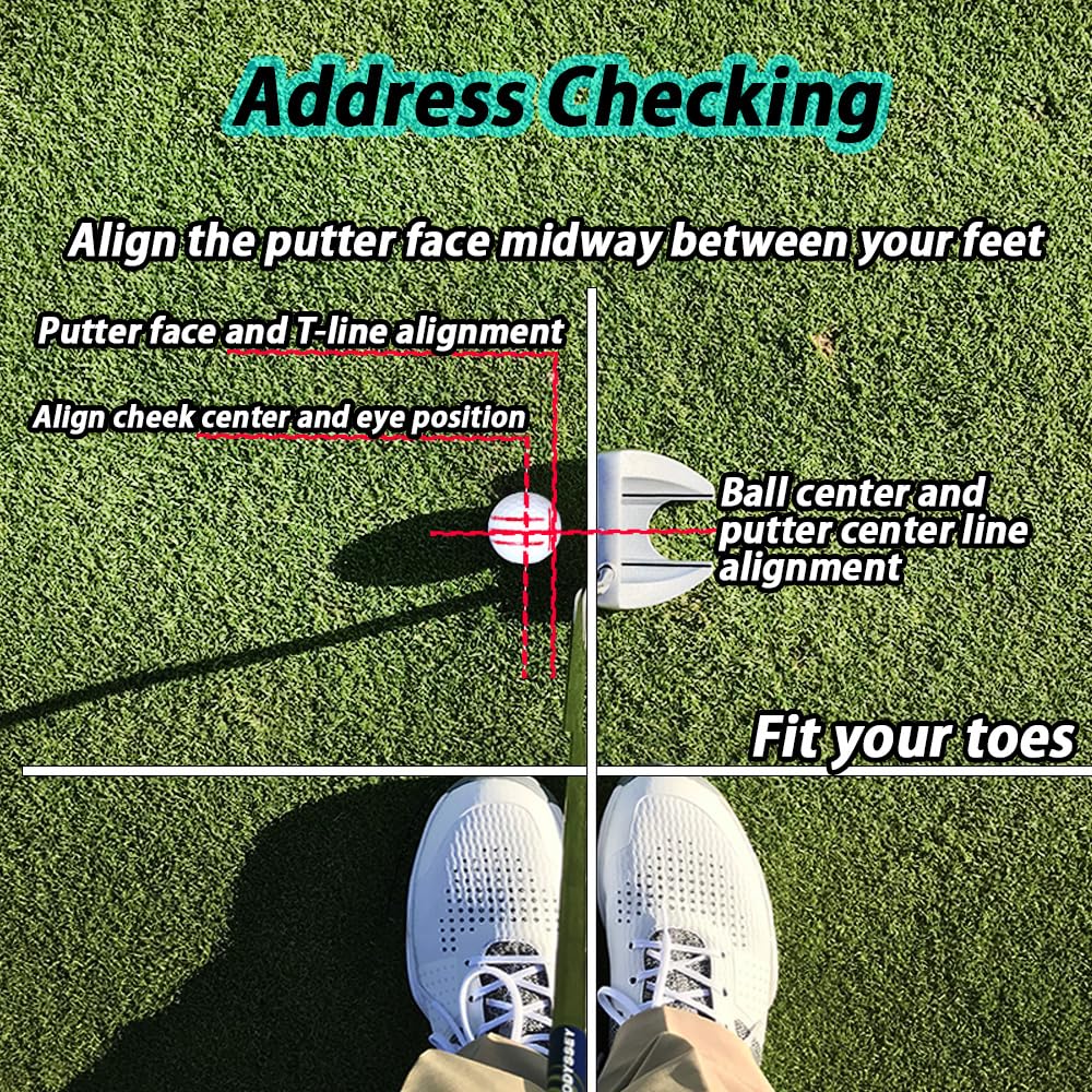 BIRDIE79 Birdie Liner Golf Ball Marker Alignment Tool Triple Line Golf Stencil with 3 Color Pen and Gift Box Patent Pending T-Putt - -