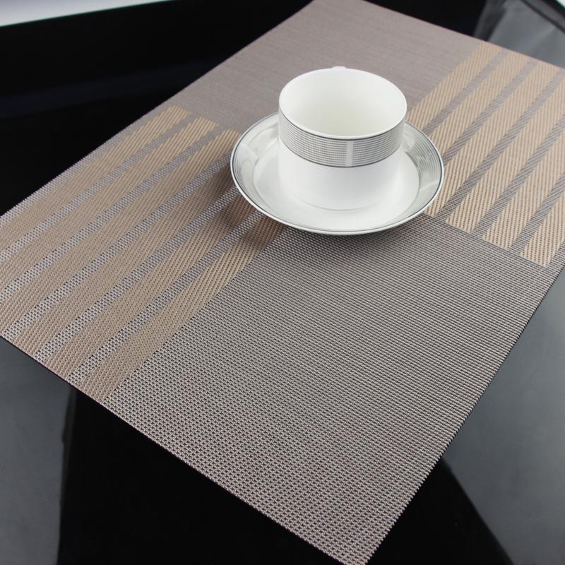 Round Non Slip Soft PU Placemats Placemats Dining Table Mats Tableware Pad LP