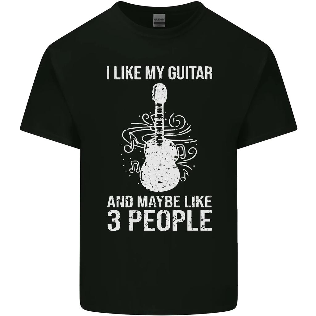 I Like My Guitar and 3 People Rock N Roll Kids T-Shirt Childrens