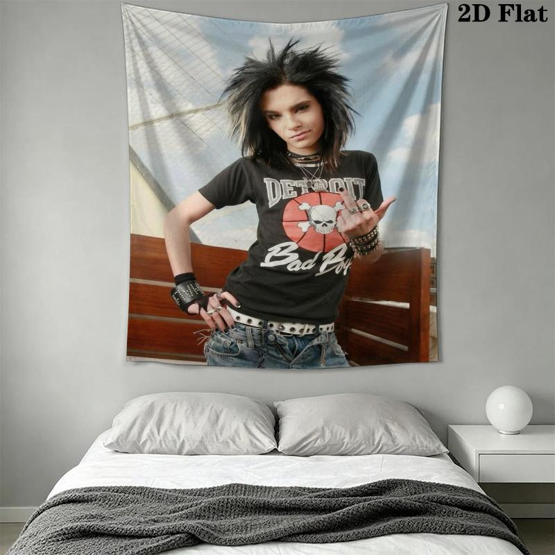 BILL KAULITZ Wall Tapestry Aesthetic Wall Hanging Printed Fabric Blanket Decorative Tapestries for Bedroom Living Room Home Decor