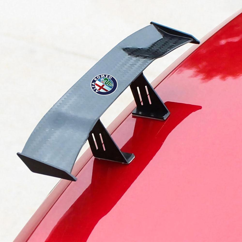 1pc Car Universal Mini Spoiler Small Tail Wings Styling Decor For Alfa Romeo Giulietta GT 159 147 Mito Brera Giulia F1 Stelvio bvn123