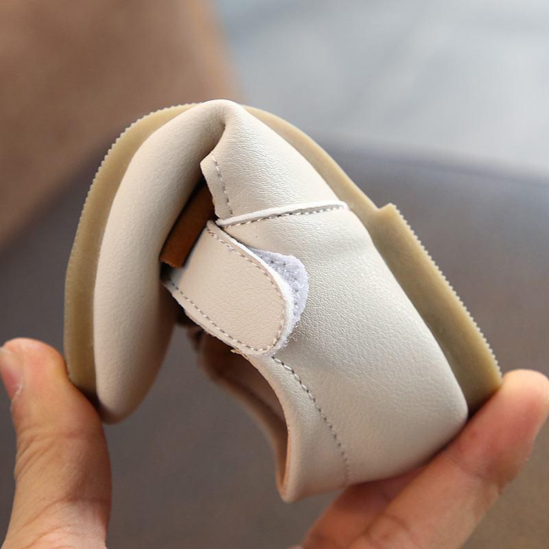 Children's Flats Butterfly-knot Princess Party Performance Shoes Big Student Girl Shoes for Kids Soft Sole Leather Flats