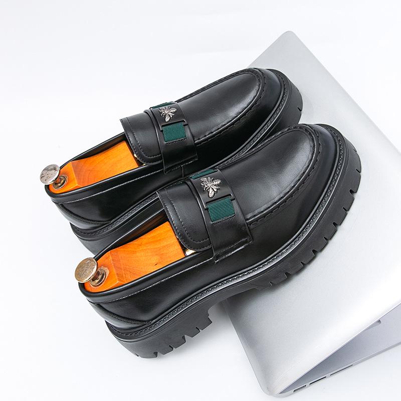 Men s Large Size Leather Slip-on Loafers - Casual Driving Moccasins 41