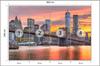 Photomural Lower Manhattan Skyline And Brooklyn Bridge Non-Woven 360x240