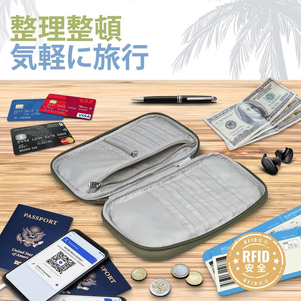 RFID Travel Document Family Passport Wallet for Women and Boarding Easy to Carry and Waterproof [BOACAY] Organizer, Case, Men, Cards, Passes, Tickets,