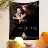 A man and woman in formal attire embracing with "The X-Files III" title. Patterned tapestry for bedroom and living room home decor