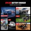6A 12V Full Automatic Battery Charger LCD Display Tester AGM GEL Lead-Acid Charger Pulse Repair Digital Car Battery Charger