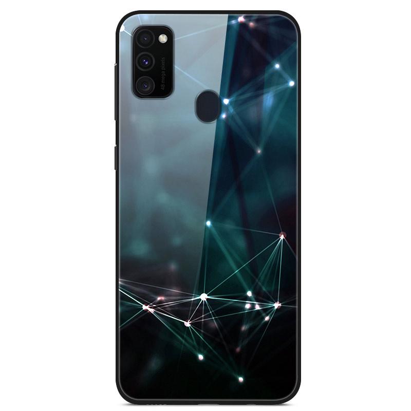Popular Case For Samsung Galaxy M31 Case Tempered Glass Back Cover Case For Samsung M30s A21s M21 M31s A71 A51 Case Funda Coque