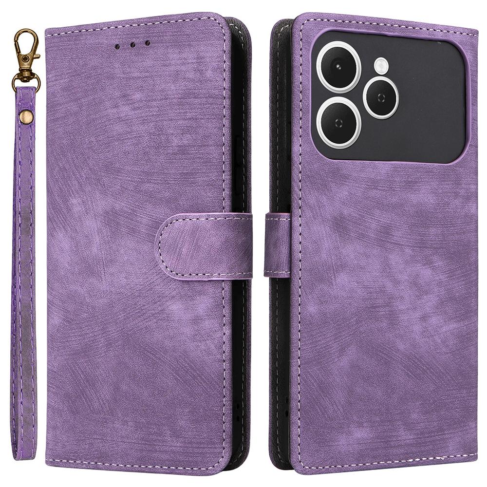 Для TECNO Spark 40 4G Чохол Гаманець Блокування RFID Шкіряний Чохол для Телефону Підставка з Ремінцем