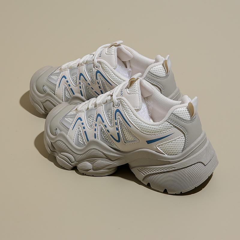 Fashion Super Fire Thick Bottom Head Hollow-out Daddy Running Shoes 2024 New Breathable Outdoor Mountaineering Casual Shoes