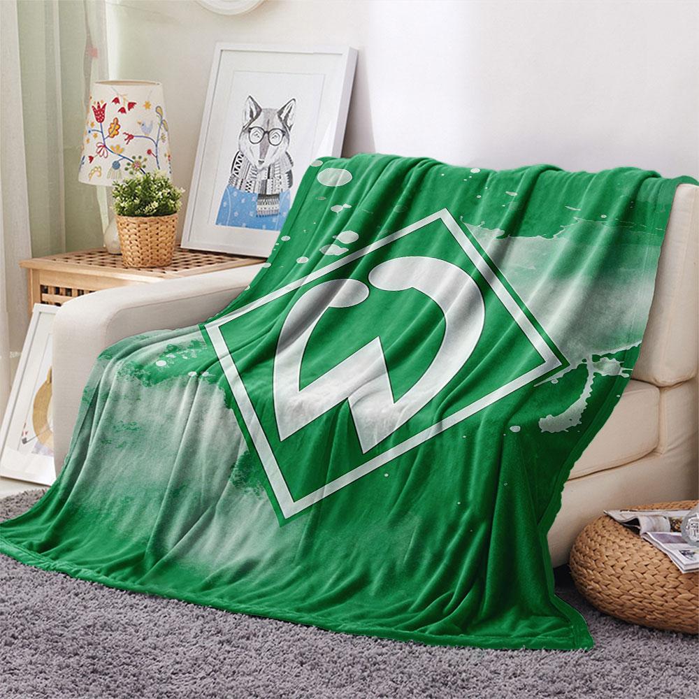 Werder Team Flanelldecke, Hohe Qualität, Bequem für Alle Jahreszeiten, Heimdekoration, Wärme und Komfort