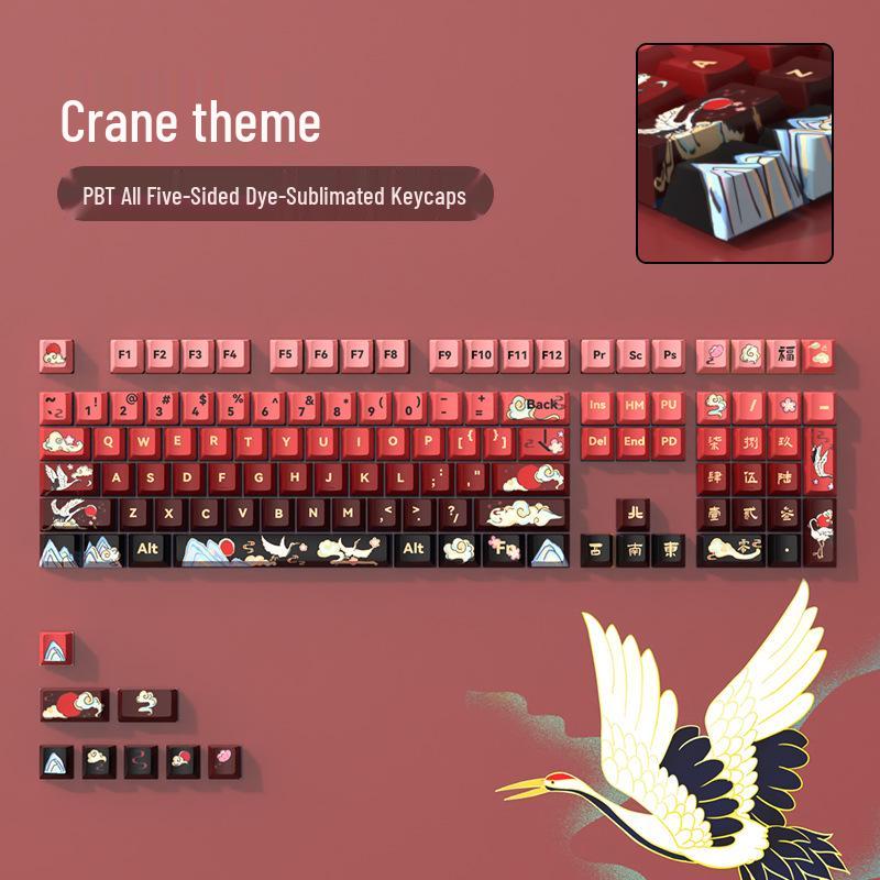 

Gradient Red PBT Dye-Sublimation Keycaps Set (68/87/104/108 Keys) 38*16*3