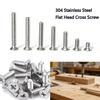 5-50pcs 304 Stainlessy Steel Phillips Countersunk Screws Specifications M1.6 M2 M2.5 M3 M4 M5 M6 Phillips Flat Head Screws/Bolts