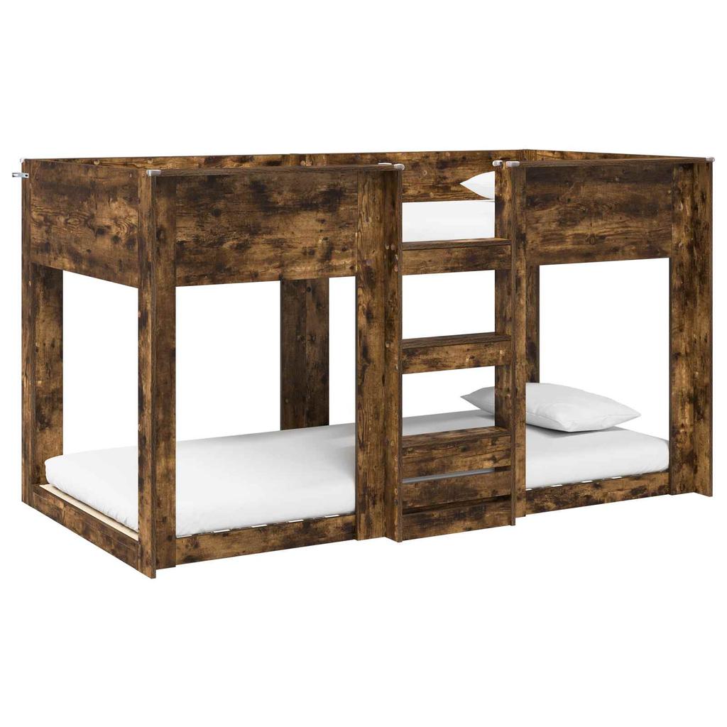 Bunk Bed for Kids Smoked Oak 80 x 200 cm