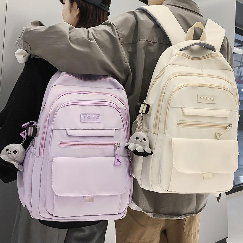School Bag Men's College Student Backpack Middle School Student Junior High School High Quality Fashion Elementary School Student Backpack