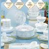 2025 Light Luxury Ceramic Dinnerware Set: Elegant Bowls and Plates for Housewarming