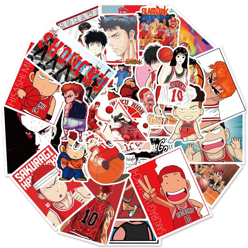 50 Cartoon Slam Dunk Laptop Skateboard Koffer Wasserbecher Auto Graffiti Dekorationsaufkleber