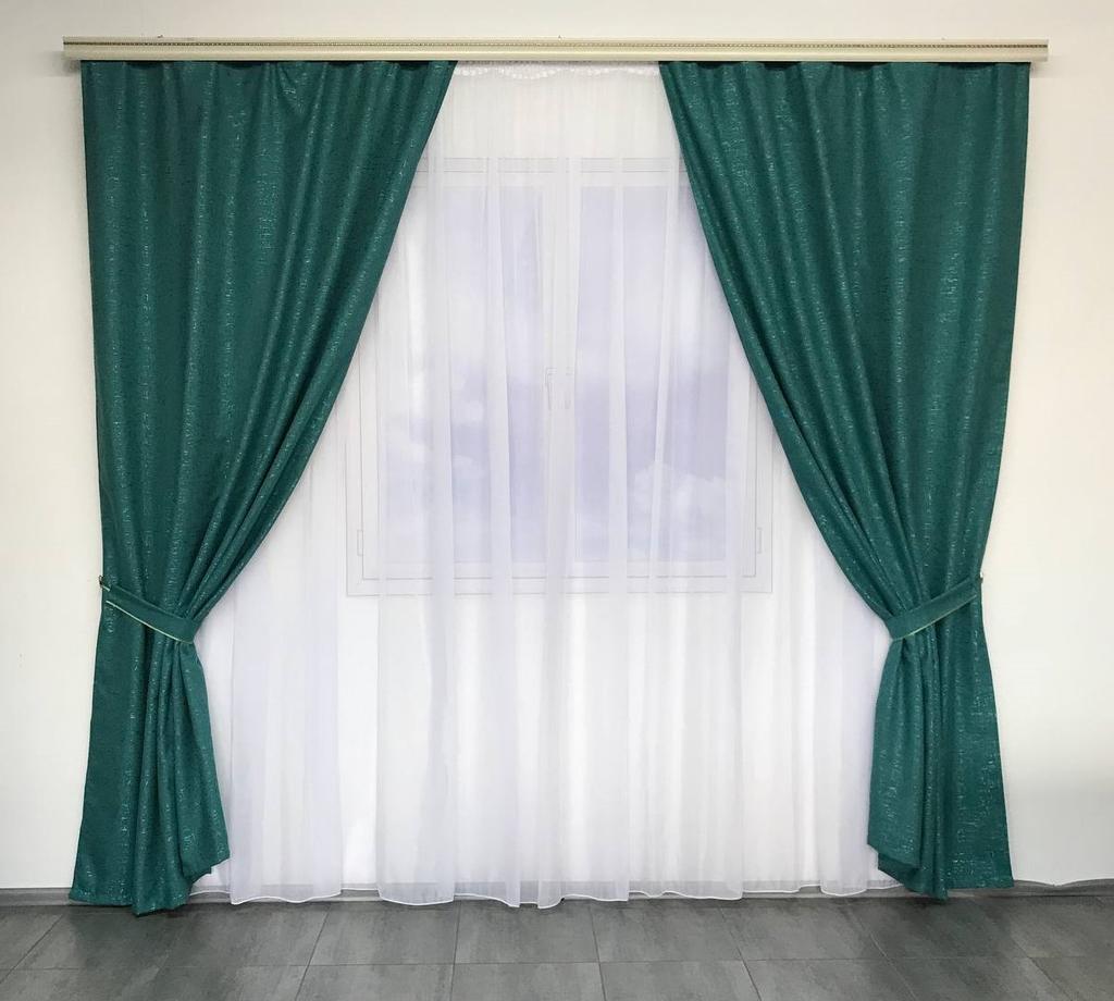 Luxuriöse Verdunkelungsvorhänge für Wohnzimmer, Schlafzimmer, modische Vorhänge, Kinderzimmer, Küche, Massiv 150 x 270 cm (2 Stück) ALBO