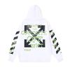 1113 Off-White Herbst und Winter Neu OW Fluoreszierender Buchstabenpfeil Pullover Herren und Damen Kapuzenpullover Sweatshirt
