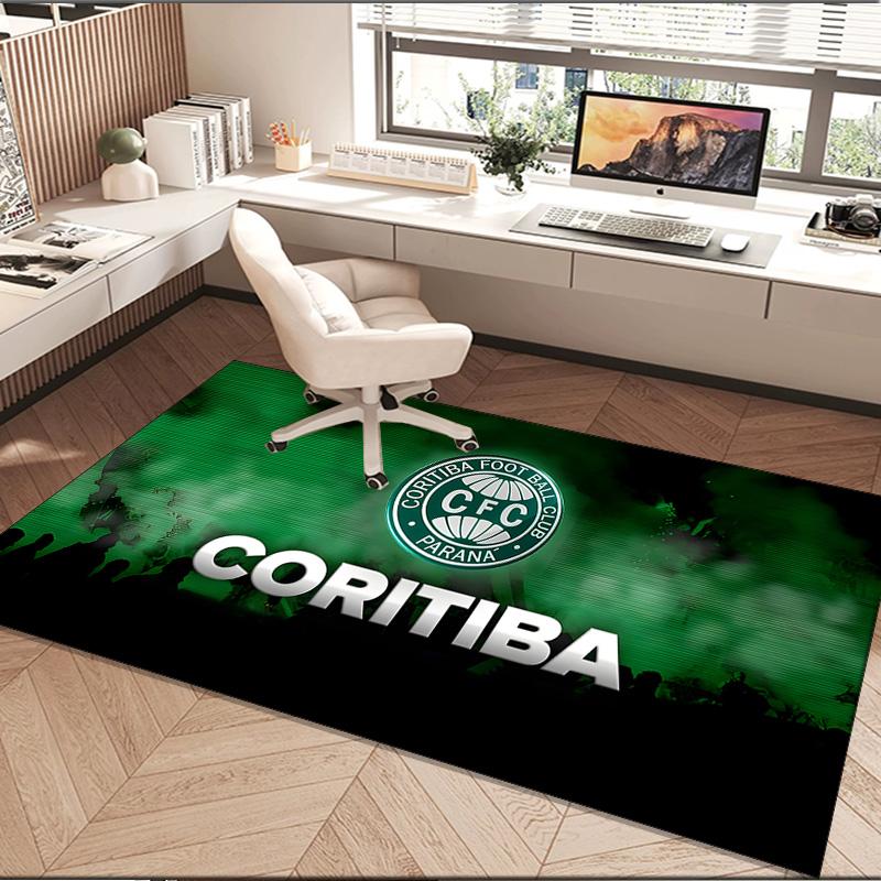 1PC rug Coritiba Football Club Return Carpet, Chair Rug,Area Rug for Office Bedroom living rooms bedroom, Doormat decor Christmas fan gifts