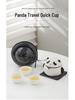 Red Panda Portable Tea Set: One Pot, Three Kung Fu Cups, Creative Ceramic Design