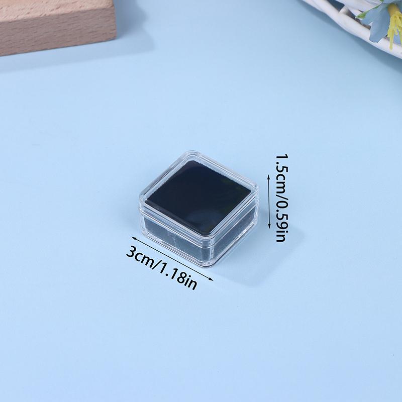 

Clear Gem Storage Box - Foam-Padded Container for Loose Stones & Beads, Portable Jewelry Organizer with Secure Latch for Travel