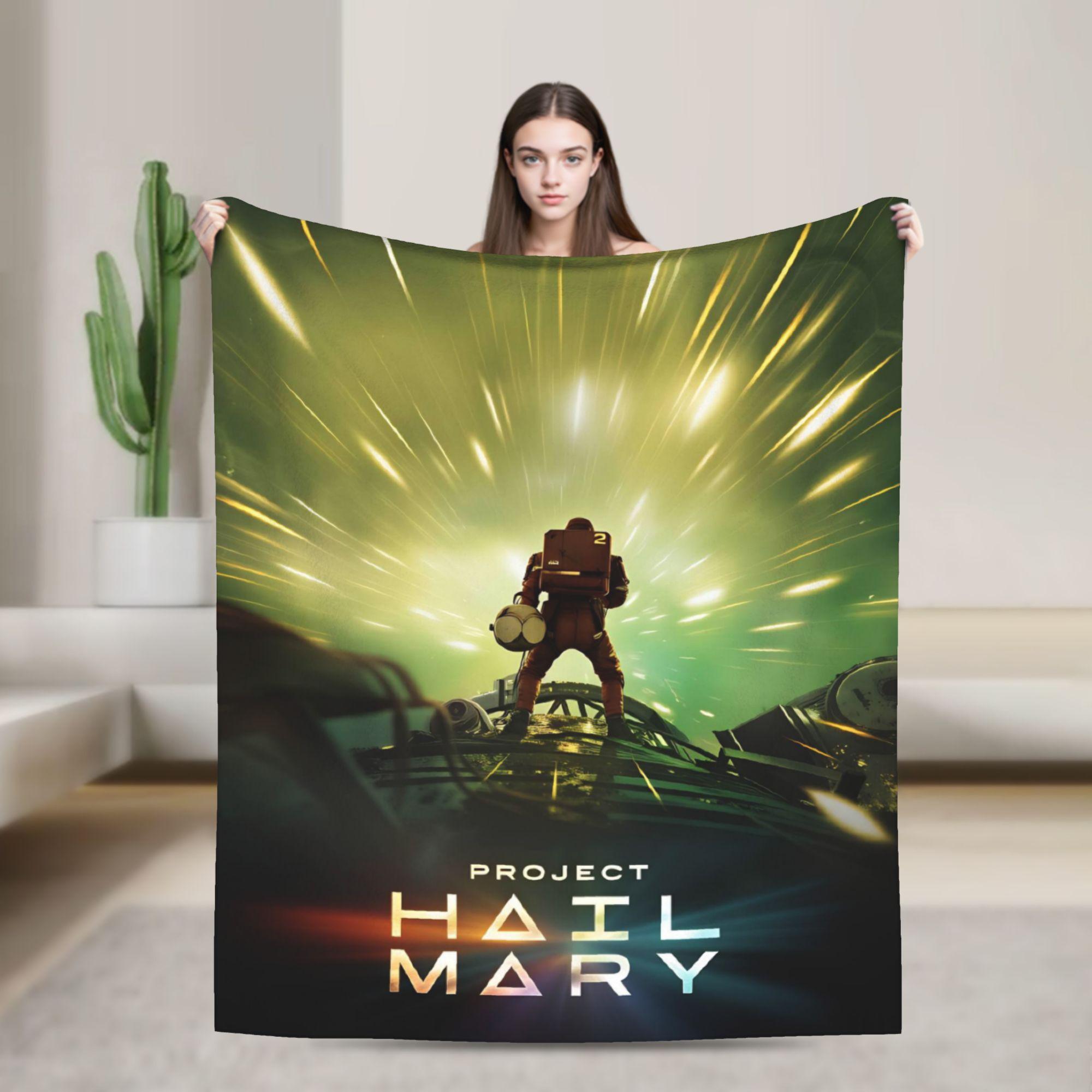 

Project Hail Mary Poster Blanket Girls Flannel Bedding Throws For Living Room Soft Comfy Custom Quality Bedspread Gift Idea 75x100cm (30x40inch)