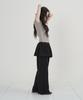 Ouas [Thin Mini Terry] Skirt Sweatpants Black
