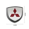 3D Metal Styling Body Fender Decoration Shield Stickers For Mitsubishi Ralliart Asx Lancer 10 Outlander L200 Xpander Pajero V73