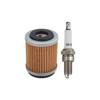 Air Filter Oil Filter Spark Plug Kit For Yamaha 1987-2004 Warrior 350 (YFM350X)