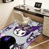 1pc Sanrio Kuromi Mermaid Printed Office Carpet Rectangle Rug Under The Table,Perfect Room Decor for Living Room, Bedroom, Kitchen, Non-slip Floor Mat