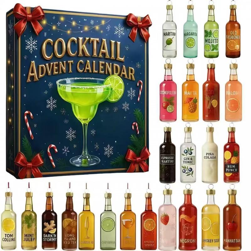 2026 Christmas Countdown Advent Calendar 3D PVC Ornament Decorative Hanging Figurine Home Holiday Display