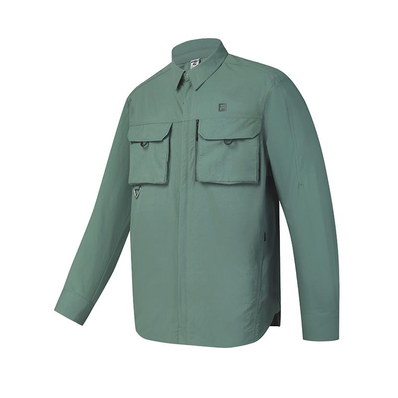 

New FILA x BBC EARTH Jacket Men s Chalcedony Green A11M437708FGN 175/96A/L