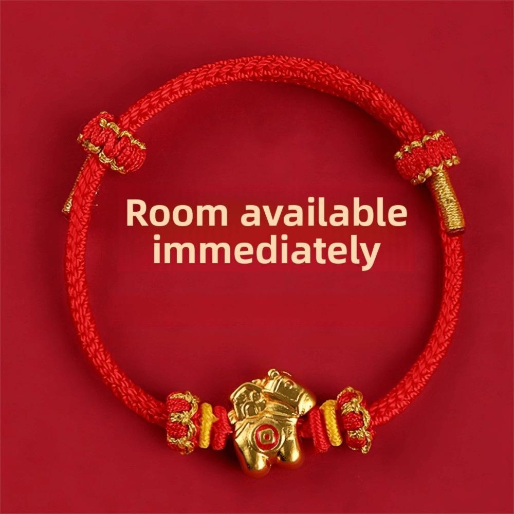 Chinese Style Horse Year Bracelet Hand-woven Fortune Bracelet Good Lucky Bracelet Spring Festival