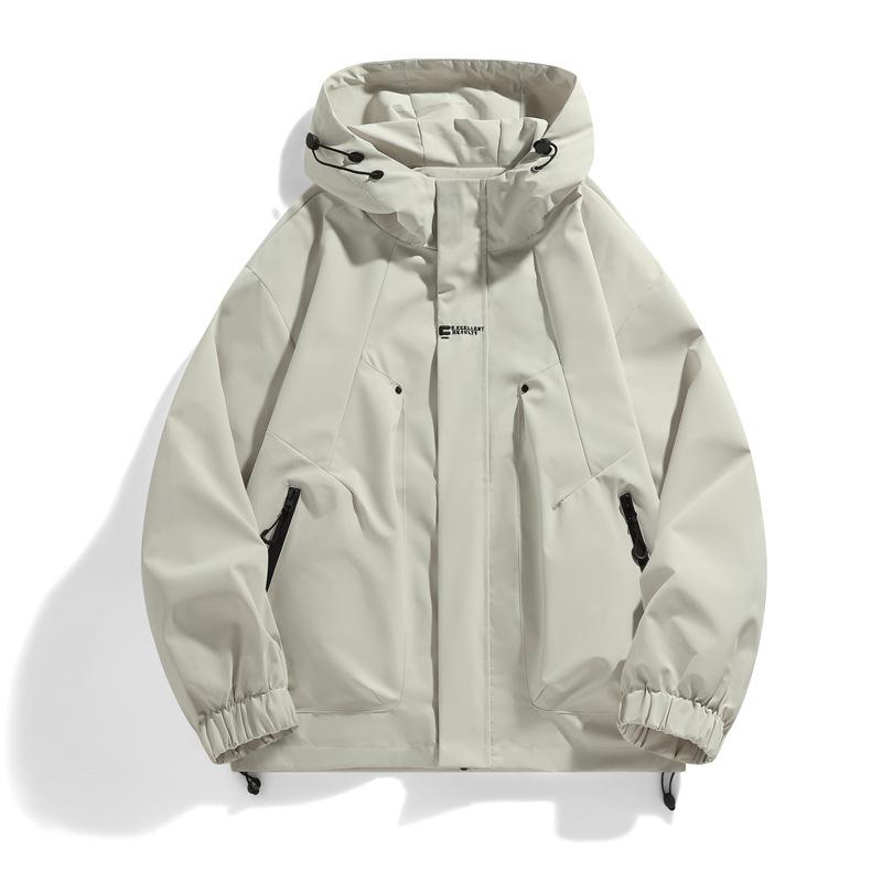 

Американская куртка мужская Spring Mountain Outdoor Three-proof Casual Loose Tooling Hooded Jacket S хаки