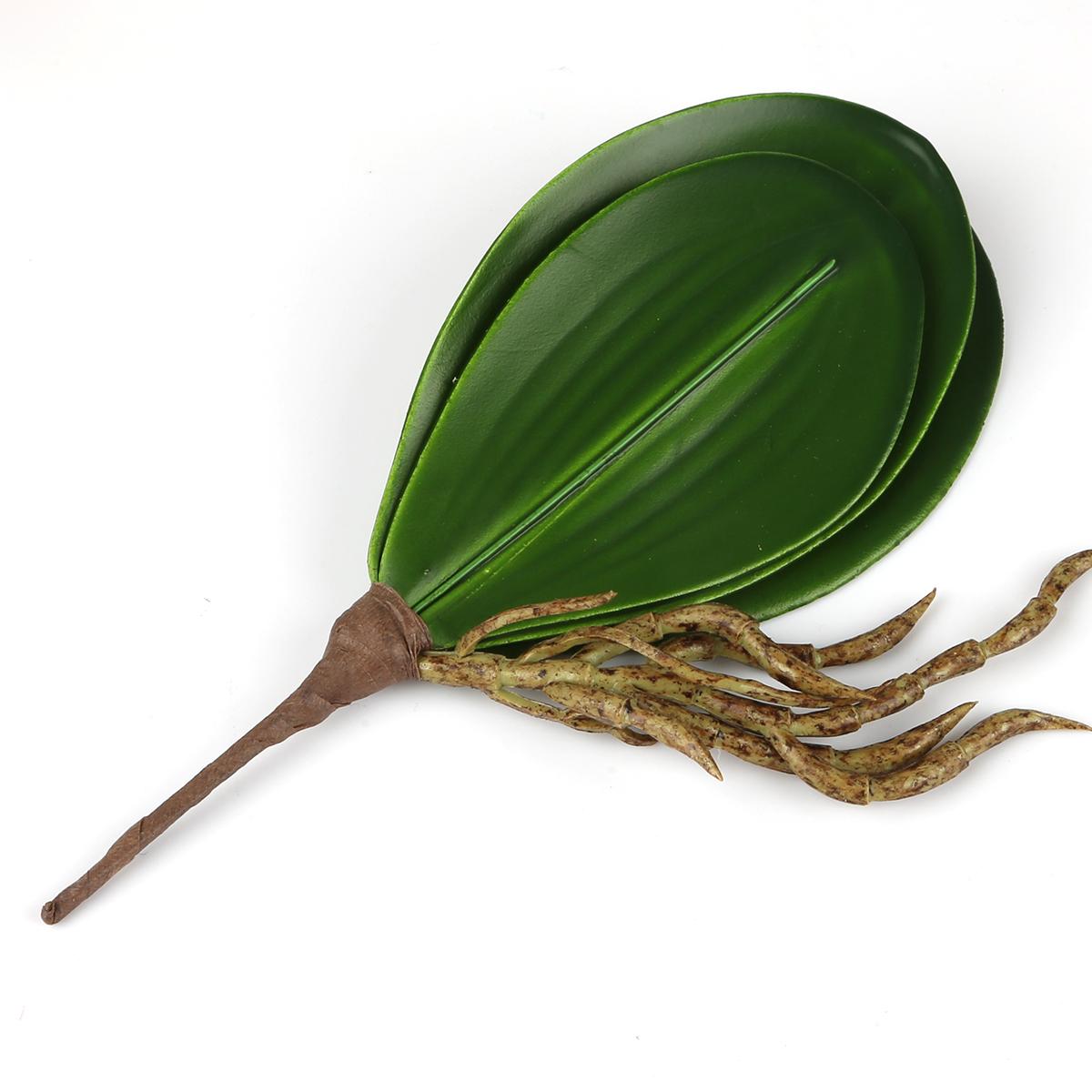 

1 шт., настоящие сенсорные листья фаленопсиса, искусственные растения, листья, декоративные цветы, вспомогательный материал, украшение для цветов, листья орхидеи