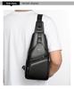 BOLINDAISHU Men's Genuine Leather Cowhide Chest and Messenger Bag