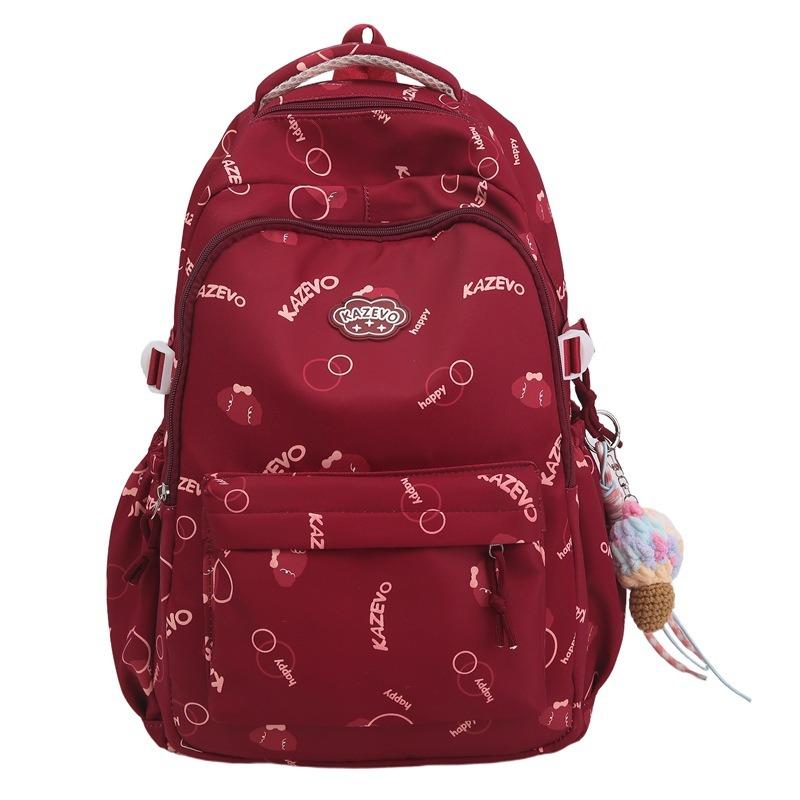 High Value, Fresh and Sweet Alphabet Backpack, Light, Simple and Large-capacity Backpack for Junior High School Students