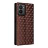 For HMD Fusion 5G Wallet Case Rhombus Imprinted Leather Phone Cover