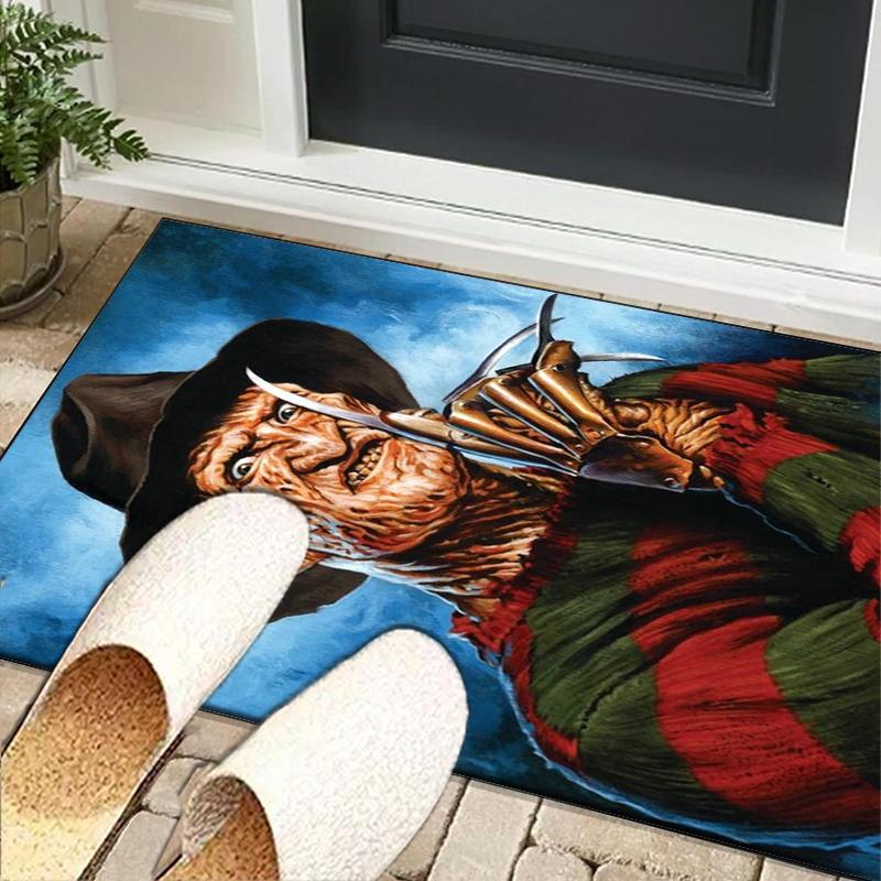 Horror Movie Characters Collage Office Rug Chair Mat, Game Carpet, Suitable for Front Door, Bedroom, Living Room, Desk, Holiday Gift