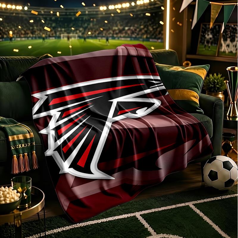 Atlanta Logo Blanket Lightweight Flannel Bedding Blanket Perfect for Travel, Camping, Living Rooms, Offices, Sofas, Fan Christmas gift