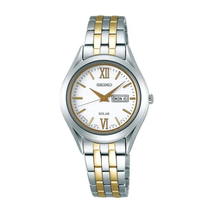 SEIKO SELECTION Women s Watch STPX033 Spirit Solar Metal Band White Pair Model